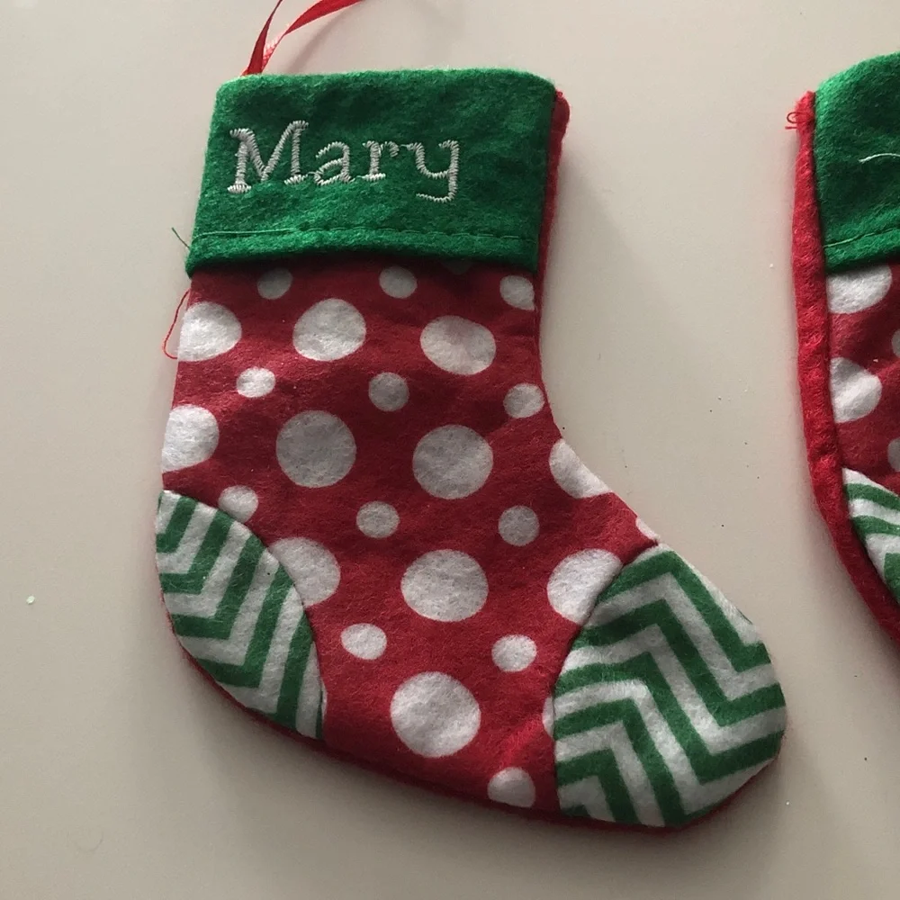 🛍️ Personalized Mini Christmas Stockings Set
